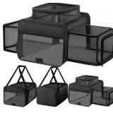$117 Top and 2 Sides Expandable Pet Carrier 17x11x