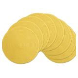 SHACOS Round Braided Placemats Set of 8 Washable T