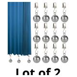 BOXOB 12 Pack Outdoor Curtain Weights, Metal Drape