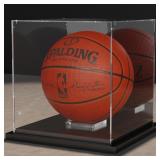 Putros Basketball Display Case with Mirror and Bla