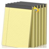 6 Pack Legal Pads 8.5 X11, College Ruled Notebook,