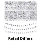 Ywmimn 730pcs Square Letter Beads, 28 Styles Frien