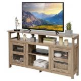 Costway 58' TV Stand Entertainment Console Center