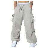 JMIERR Men's Baggy Cargo Pants Trendy Casual Parac