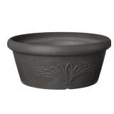 Arcadia Garden Products Round 12-in W x 5-in H Bla