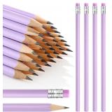 Tinlade 50 Pcs Triangular Grip Pencils Wood Weddin