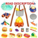 REZUCREY Kids Camping Toys Set, Pretend Play with