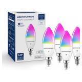 Lightinginside Smart Candelabra LED Bulbs, 60 Watt