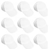 Toyvian Kids Blank Cotton Baseball Caps, 10 Pack D