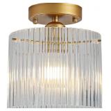 Modern Semi Flush Mount Ceiling Light, Industrial