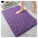 YIHOUSE Memory Foam Bath Mat,20x47 Cobblestone Bat
