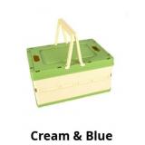 Foldable Storage Box with Cover Handle Design Stac