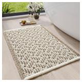 Waffle Bathroom Rugs, Extra Soft and Absorbent Non