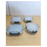 Verones 8 Piece Glass Food Storage Set