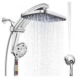 Rain Shower Head with Handheld High Pressure Rainf