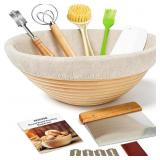 Banneton Bread Proofing Basket Set   Complete Sour
