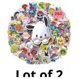 Wohohoho 260Pcs Cute Water Bottles Cartoon Sticker