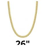 Gold Chain for Men, 5MM Diamond Cut Men Necklaces