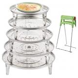 Yesland 5 Sizes Stainless Steel Steamer Racks & Co