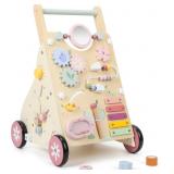Pithfor Wooden Baby Walker, Baby Push Walker, Push