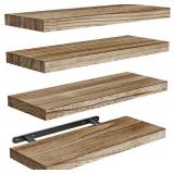 AMADA HOMEFURNISHING Floating Shelves, Paulownia W