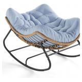 $380 SWITTE Outdoor Rocking Chair, Oversized Patio