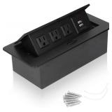 Hidden Recessed Power Strip, Pop Up Socket with 3
