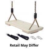 Wooden Swing Seat, Nostalgic Outdoor Wood Swing fo