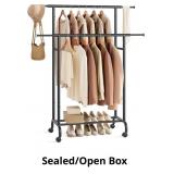 SONGMICS Clothes Rack, Double Clothing Rack, Garme