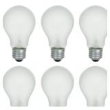 12 Pack 60W A19 Frosted Rough Service Light Bulbs