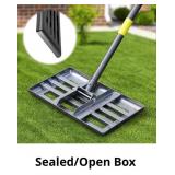 Lawn Leveling Rake,Anti Flipping 17' x 10' Stainle