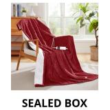 $107 Electric Throw Blanket with 10 Heat Levels, M