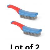 lasuroa 2pcs Stainless Steel Wire Brushes, Reinfor