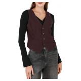 Amazhiyu Wool Blend Vest for Women Sleeveless Butt