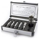 6PCS TCT Hole Saw Kit Metal Hole Opener Stainless