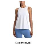 CRZ YOGA Cotton-Blend Workout Racerback Tank for W