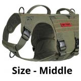OneTigris Tactical Dog Harness with 5X Metal Buckl