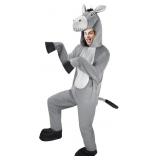 Hooded Donkey Costume for Adult, Gray Donkey Jumps