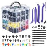 Car Retainer Clips & Fasteners Kit   32 Universal