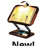 Book Stand for Reading Heavy Books with Light, 360