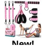 Pedal Resistance Band 40/50/60 lbs with Handles an