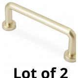 10 Pack 3 inch(76mm) Brushed Brass Kitchen Cabinet