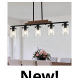 $162 5-Light Dining Room Light Fixture Over Table,
