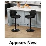 $160 Youhauchair Modern Bar Stools Set of 2, Velve