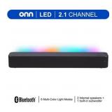 onn 20 Inch Bluetooth 2.1 Channel Soundbar with Mu