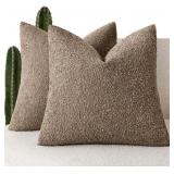 Foindtower Pack of 2 Textured Boucle Throw Pillow