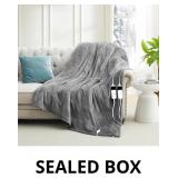 $145 Heated Electric Blanket with 10 Heat Levels,