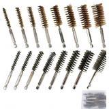 8pcs Brass Wire Brushes & 8pcs Stainless Steel Bor