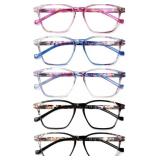 JOSCHOO Ladies Reading Glasses Blue Light Blocking