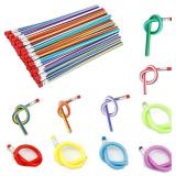 30 Pcs 10Colour Flexible Bendy Pencil Pencils for